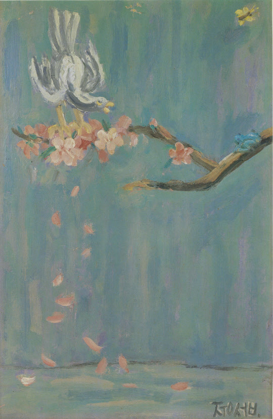 벚꽃 위의 새,1954.jpg